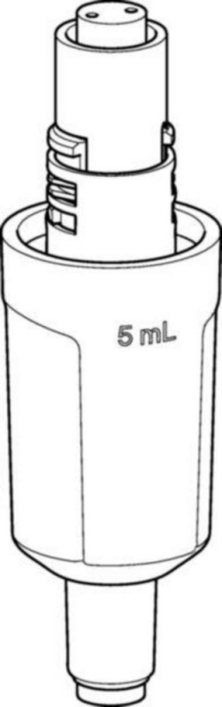 Unterteil, 1-Kanal, für Eppendorf Xplorer® (plus), 10 mL, Farbcode: türkis