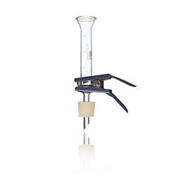 Mikrofiltrationseinheit 25 mm mit Glasfrittenbasis Por. 40-60&mu;m, Trichter 15ml, und Silikonst&ouml;psel