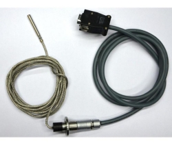 Objekttemperaturmessung mit flexiblem Pt 100 Fühler und digitaler Objekttemperaturanzeige