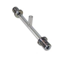 Polarimeter-Röhre, Metallende, mittlere Füllung, Glas, zentraler Arm: Länge 200mm