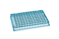 Eppendorf twin.tec&reg; Trace PCR Plate 96, skirted, 150 &mu;L, PCR clean, kristallblau, 25 Platten