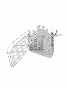 Einsatz 1/4 Container, E 149-06 f&uuml;r 80 Reagenzgl&auml;ser bis 105 mm