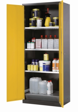 C-Schrank CS-Classic WD Korpus RAL7016, 810x520x1950mm Struktur T&uuml;r RAL 1004