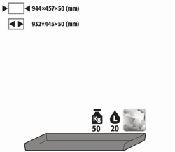 Auffangwanne inkl.Bodentr&auml;ger f&uuml;r U.195/130.95