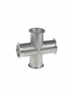 Kreuzstück, Edelstahl, KF DN 16/16/16/16