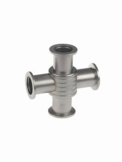 Kreuzstück, Edelstahl, KF DN 40/40/40/40