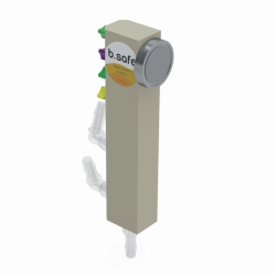 Tischverteiler b.safe, PP, mit Magnet
