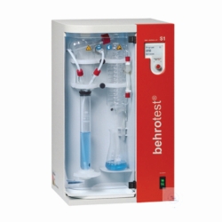 Wasserdampfdestillierer S 1 mit automatischer Zugabe von NaOH